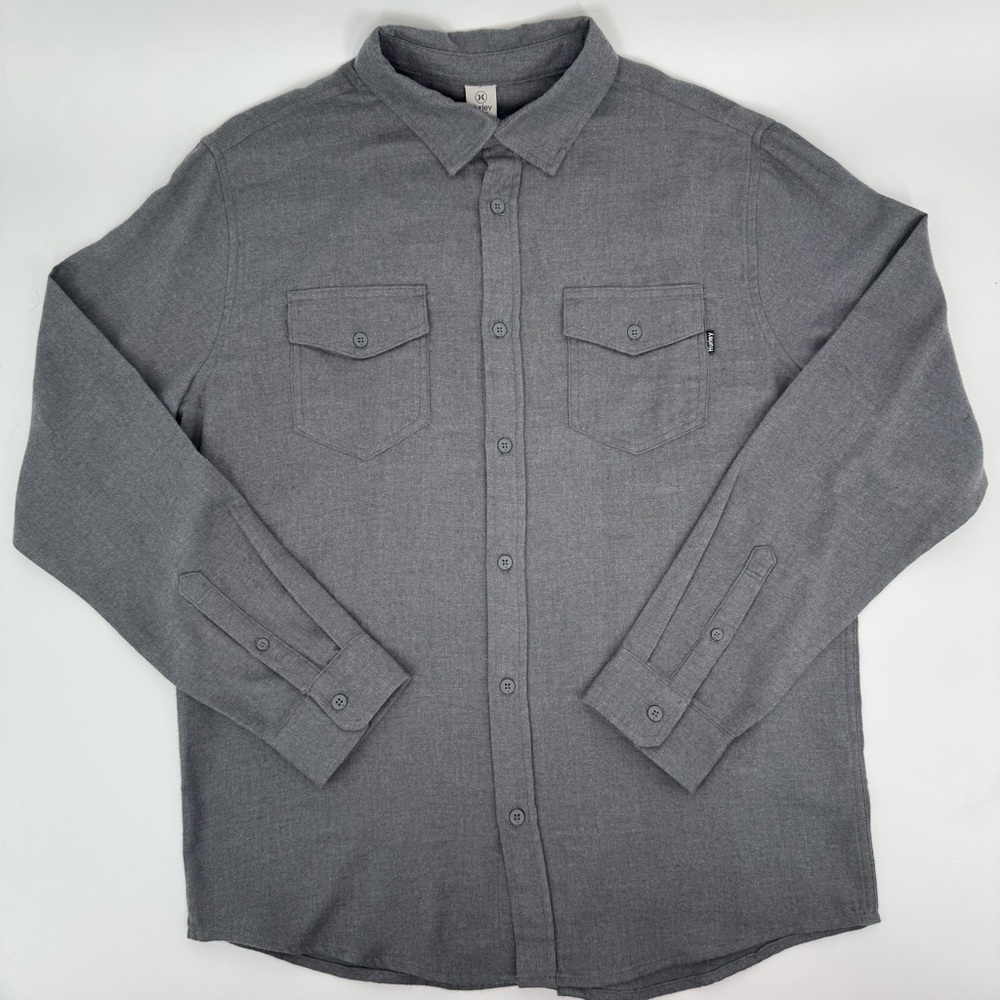 Hurley Charcoal Casual Button-Down Shirt